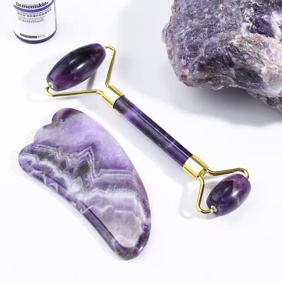 Gua Sha & Face Roller Set