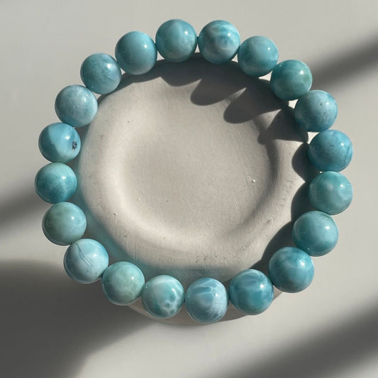 Larimar Natural Bracelet 10mm