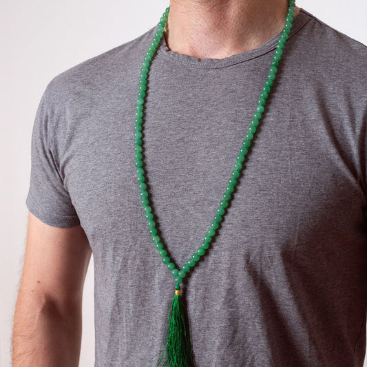 Green Aventurine Jap Mala 108 Beads