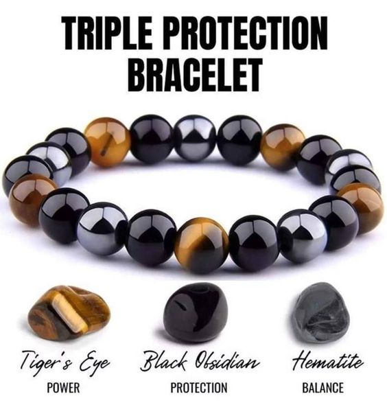 Triple Protection Crystal Bracelet