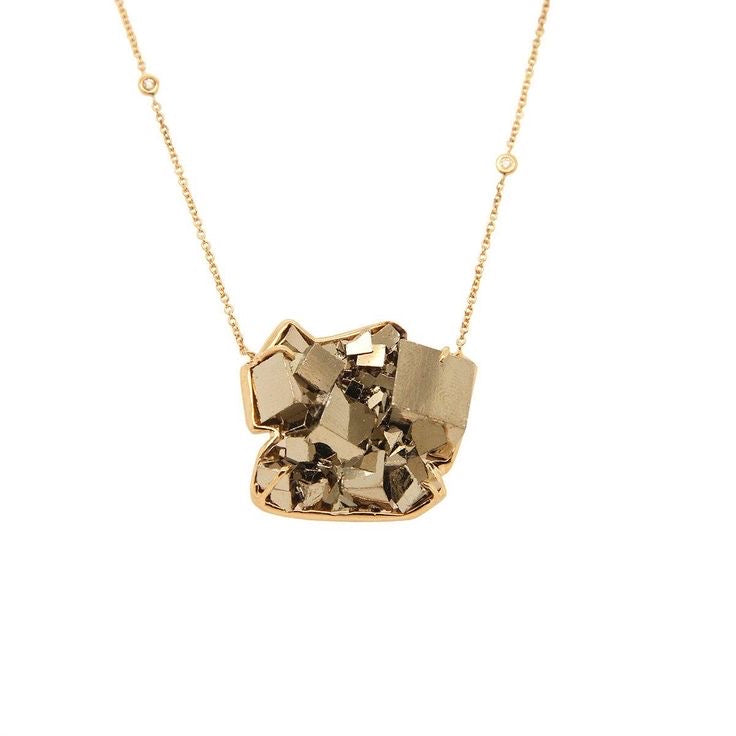 Pyrite Cube Necklace