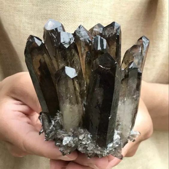 Smoky Quartz Cluster