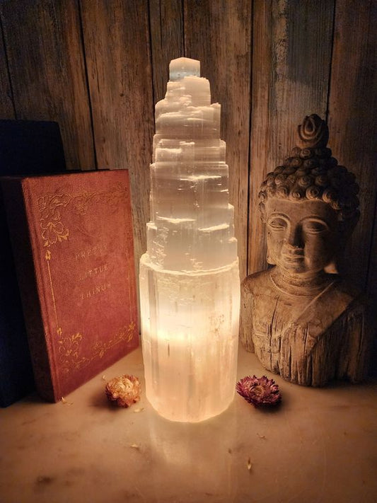 Selenite Lamp