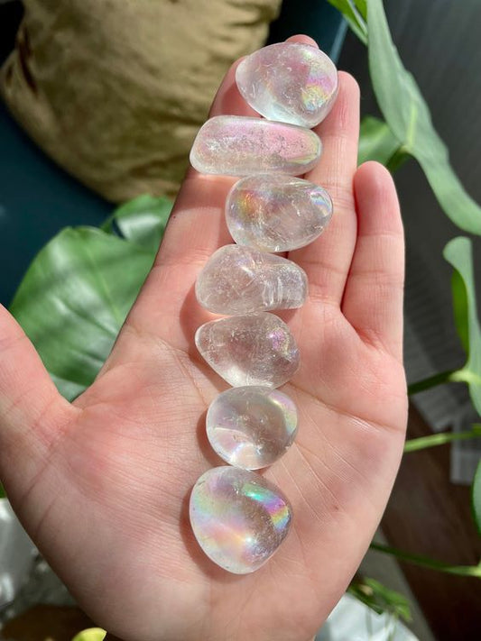 Angel Aura Quartz Tumbled Stones