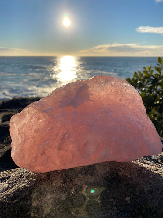 Rose Quarts Rough Raw Crystal