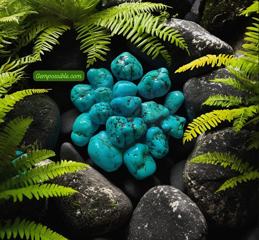 Turkish Natural Turquoise Tumble Stones