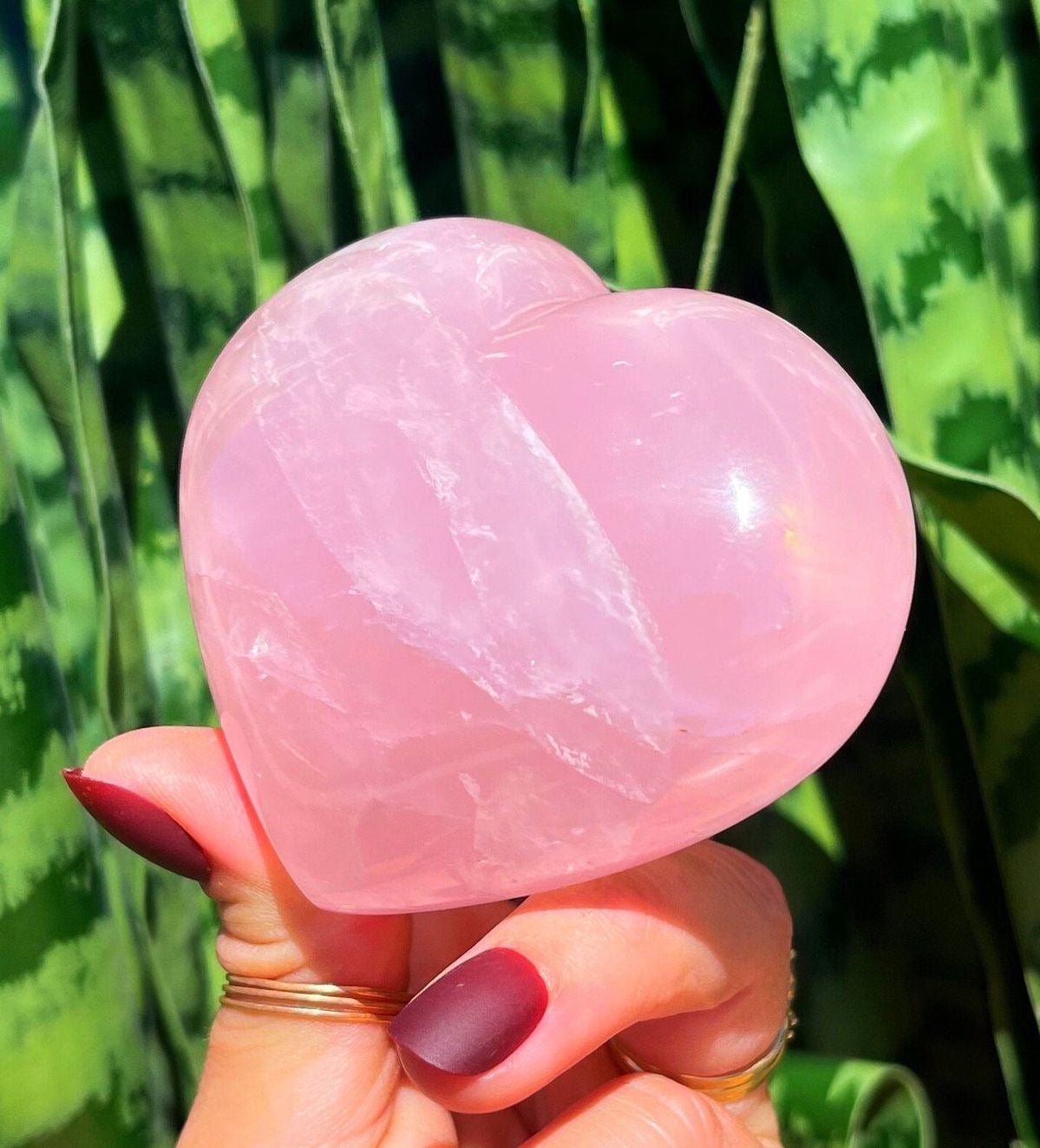 Rose Quartz Heart