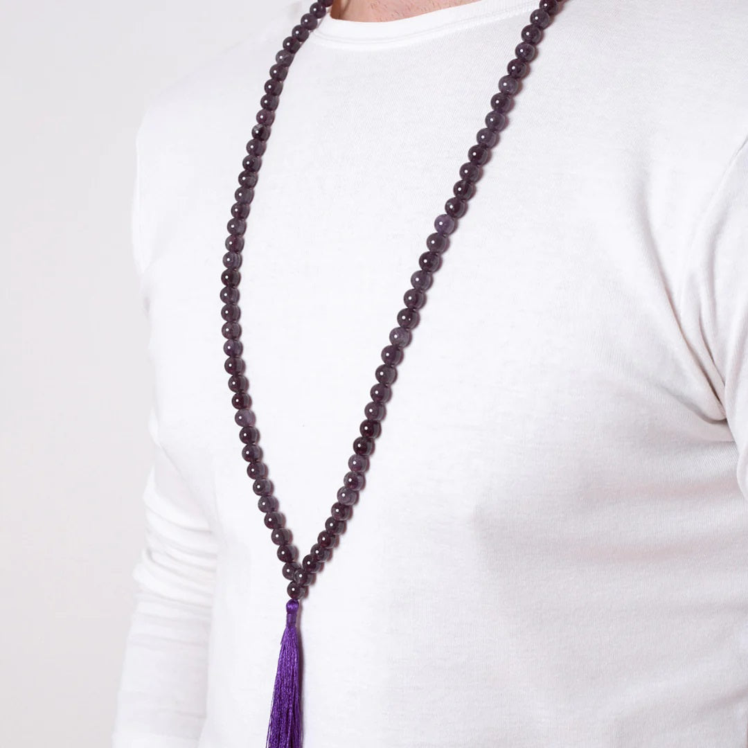 Amethyst Jap Mala 108 Beads