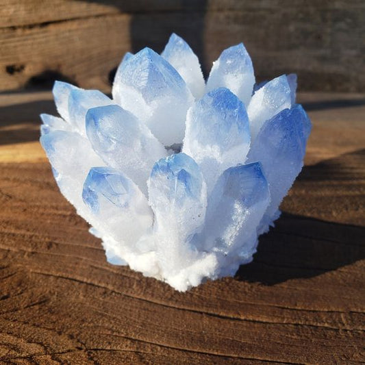 Blue Phantom Quartz Cluster