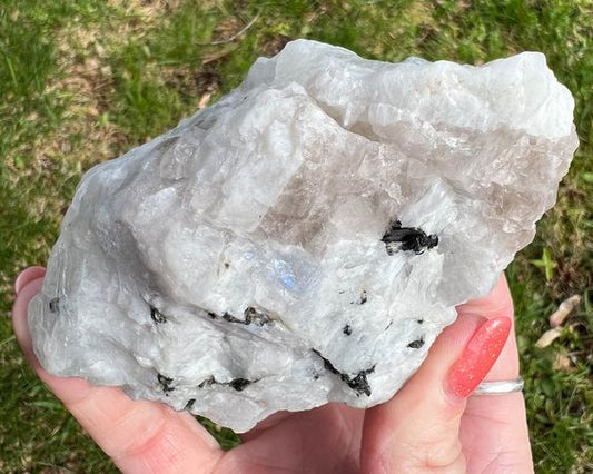 Rainbow Moonstone Raw Rough Crystal (1 kg )