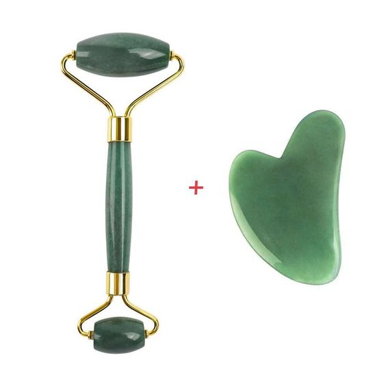 Gua Sha & Face Roller Set