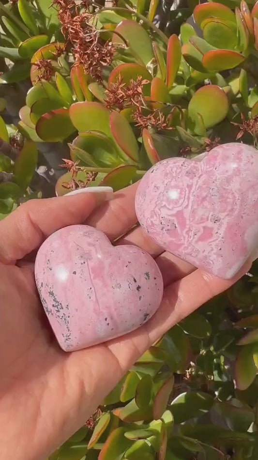 Rhodonite Hearts